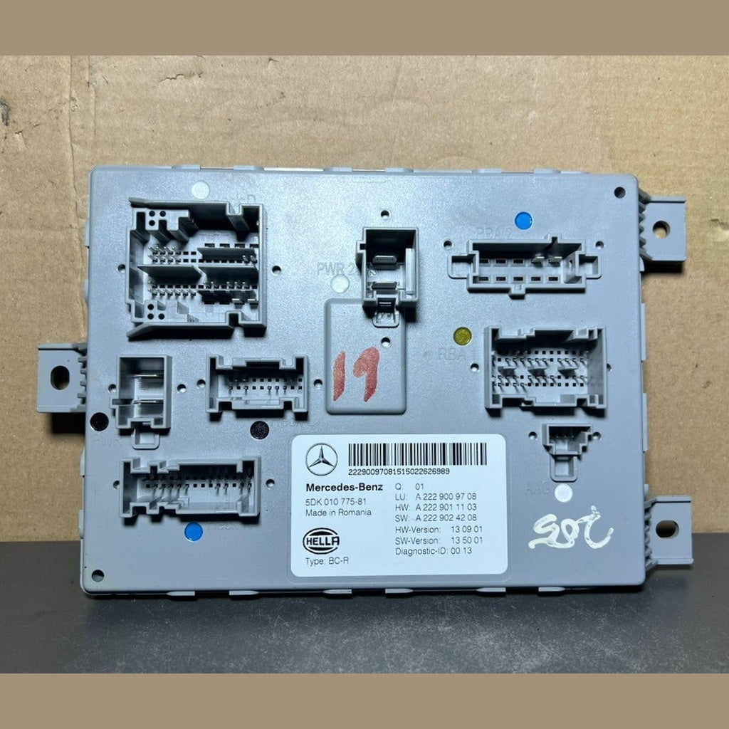 14-20 Mercedes W205 Rear Trunk SAM Body Control Module Unit A222 9009708 OEM