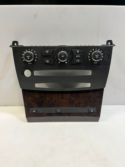 BMW 5 Series E60 E61 N62N Climate Control Unit Chrome Auto 6988504 OEM