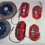 Mercedes-Benz E63 W212 E-Class Front \ Rear Brembo Red Calipers & Brake Discs