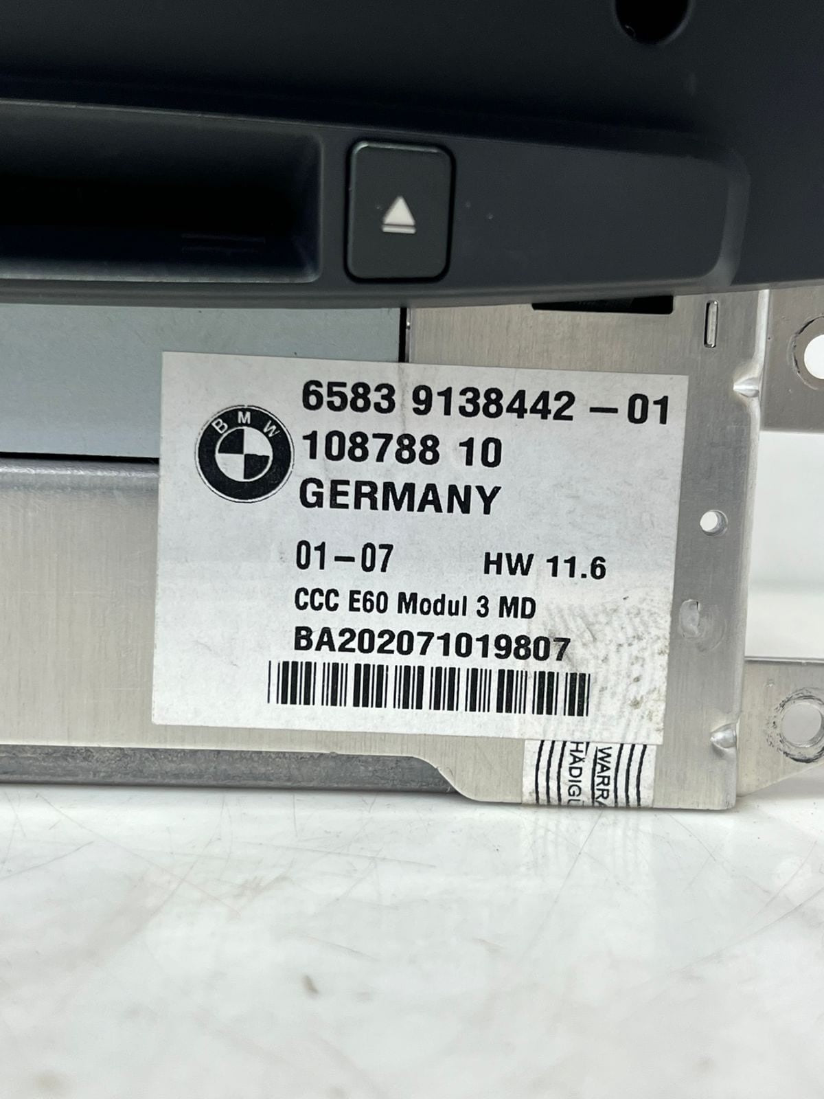 BMW Navigation Reader Ccc 9138442 OEM