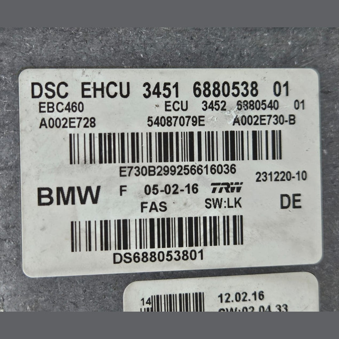 2016-2019 BMW G11 G12 7 Series, G30 5 Series, G01 X3 Abs Pump Module 6880538 OEM