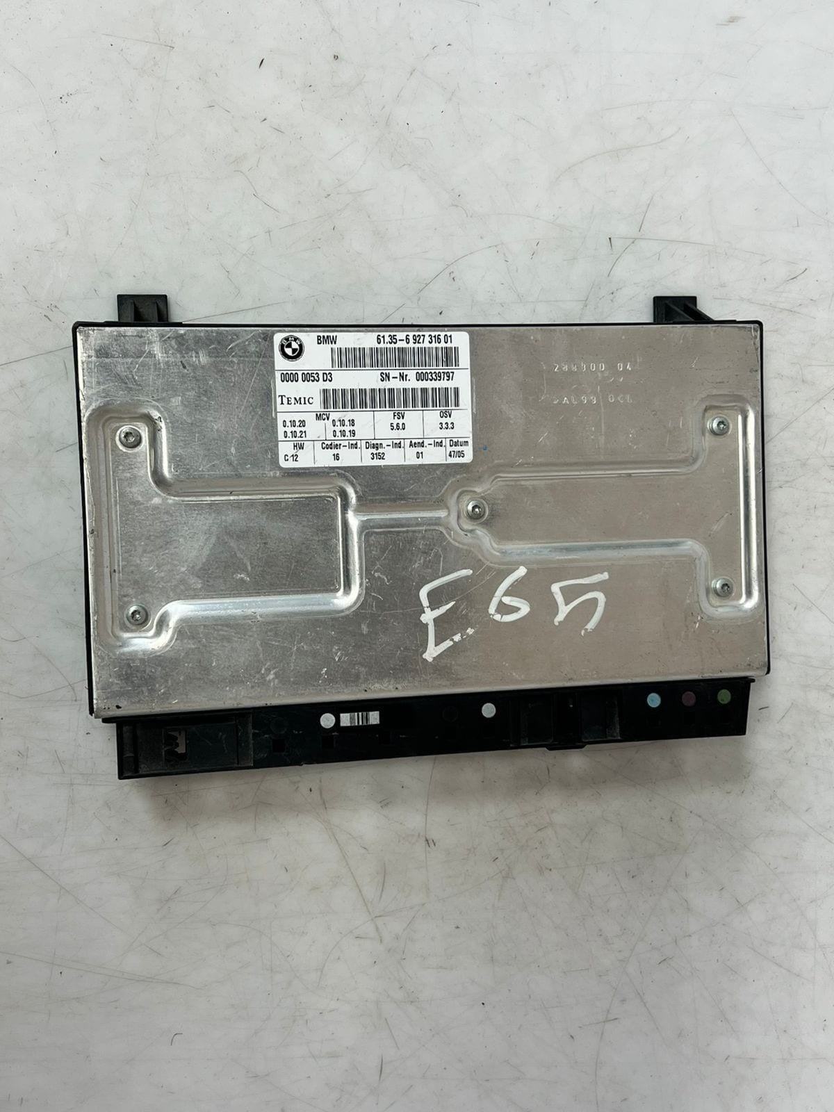 2004-2007 BMW E60 E61 530i 750i 760i Seat Control Module 6927316 OEM