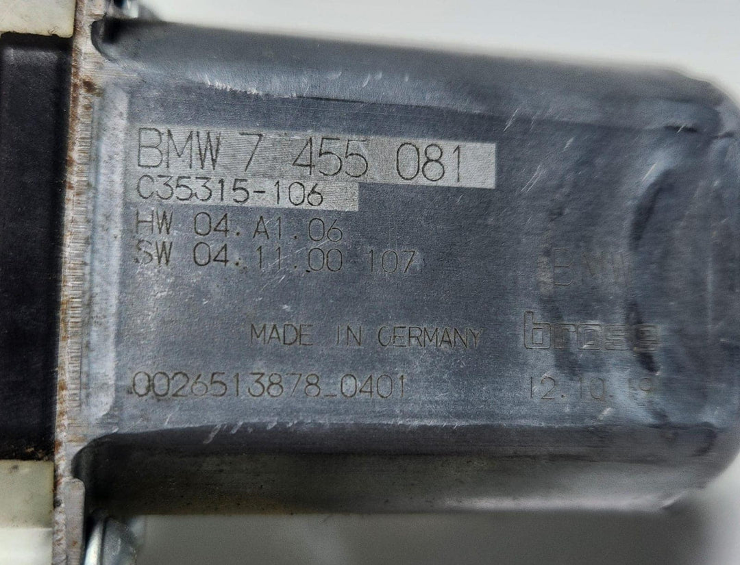 2018-2020 BMW 530e Window Regulator Motor 7455081 G12 740Li and 5 Series OEM