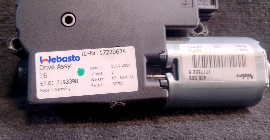 BMW E90/E92 F10 SUNROOF SLIDING/TILTING MOTOR OEM P/N 7193398