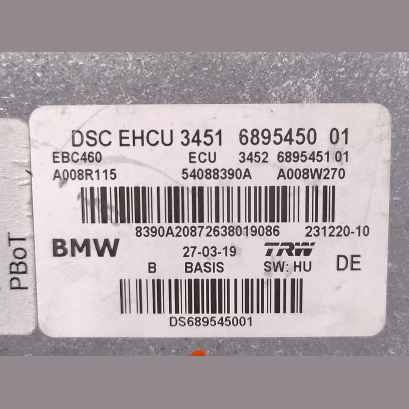 GENUINE BMW X3 G01 4 CYLINDER 2019 ABS PUMP BRAKE HYDRAULIC 6895450