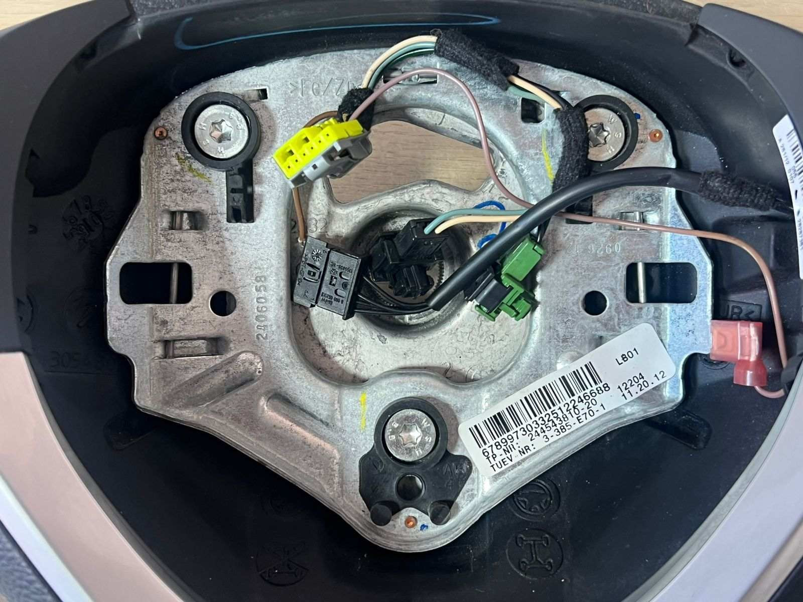 2007-2013 BMW X5 E70 3-Spoke Leather Sport Steering Wheel 6789973