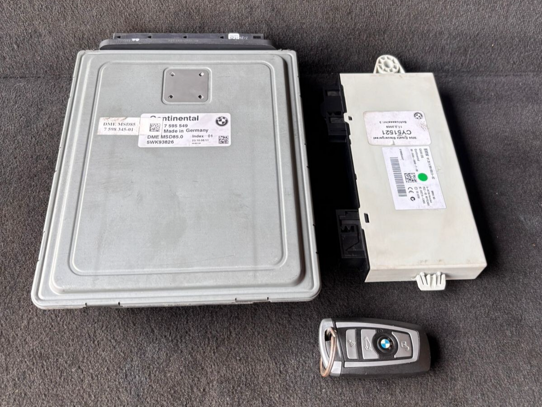 BMW  ENGINE CONTROL UNIT ECU SET+ KEY  5WK93826 ECM DME MSD85.0 -   7595549