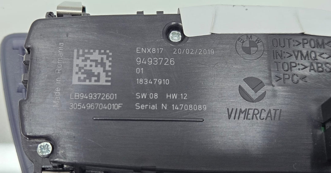 9493726 BMW G12 740i RHD 2015 Head Light Control Switch OEM