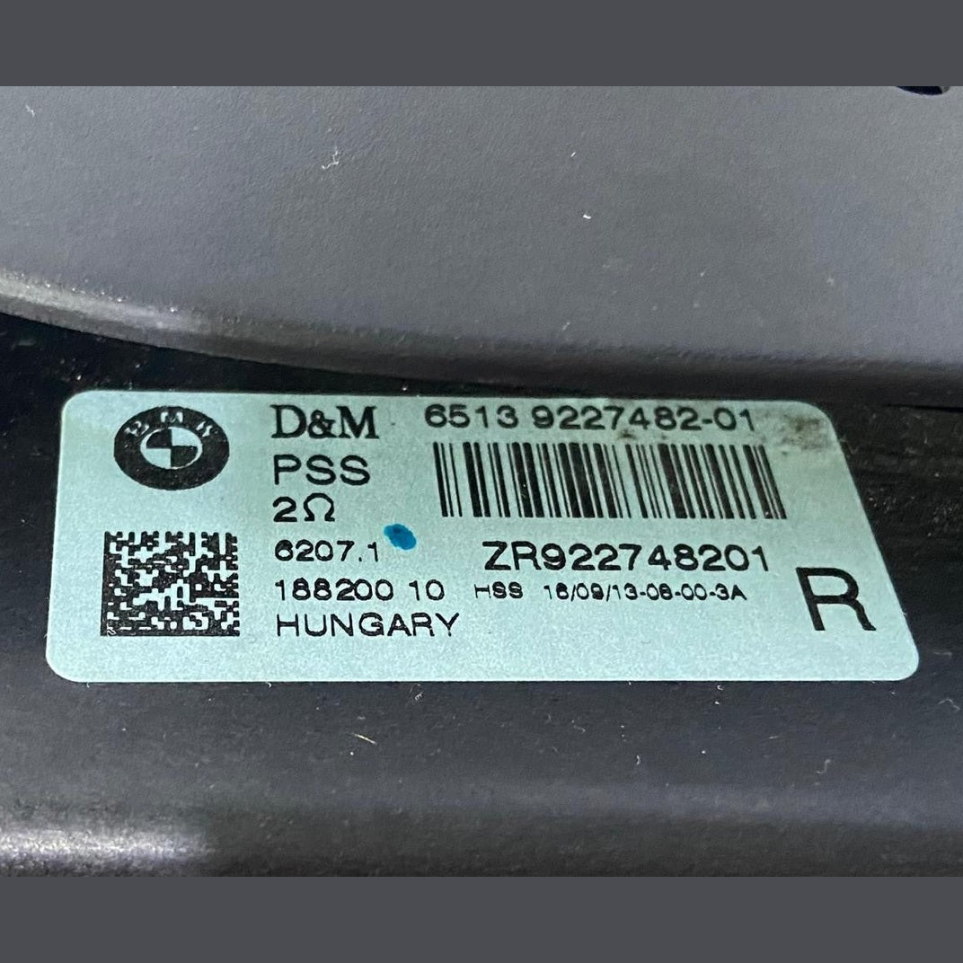 OEM BMW 7 F01 F02 F03 F04 Front Subwoofer Speaker RIGHT Side 9227482