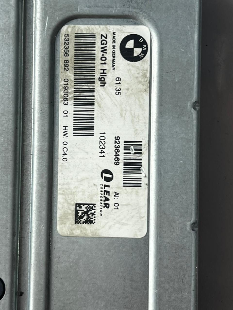 2011 BMW 550i Central Gateway Module 9236469 F07 GT, F01, F02, and F10 