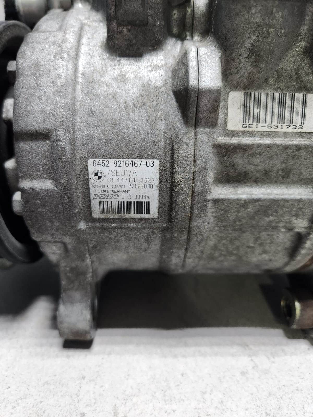 2015-2018 BMW X3 Air Conditioning Compressor 9216467 X3 F25