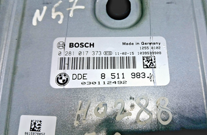 BMW 730Ld F02 2011 N57 ENGINE CONTROL UNIT ECU KIT DDE 8511983