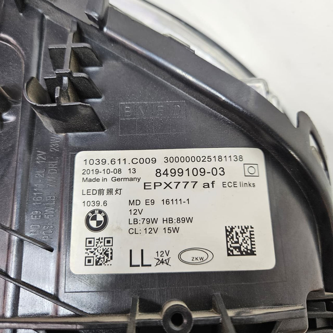 BMW  5 Series G30, G31, F90 m Adaptive LED Headlight 8499109 ECE LEFT SIDE