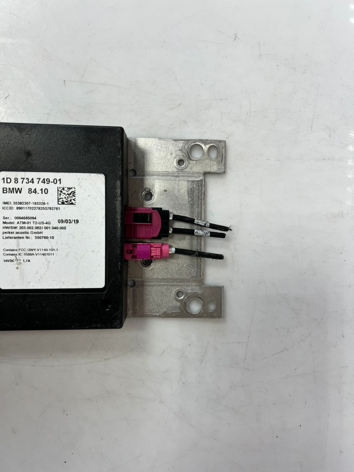 2017-2021 BMW F23 M3 230i Communication Telematics Control Module 8734749 OEM