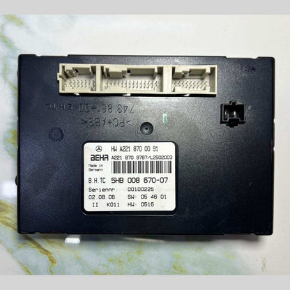 2007-2009 Mercedes S600 Climate Control Unit A2218700091 S-Class W221 CL-Class
