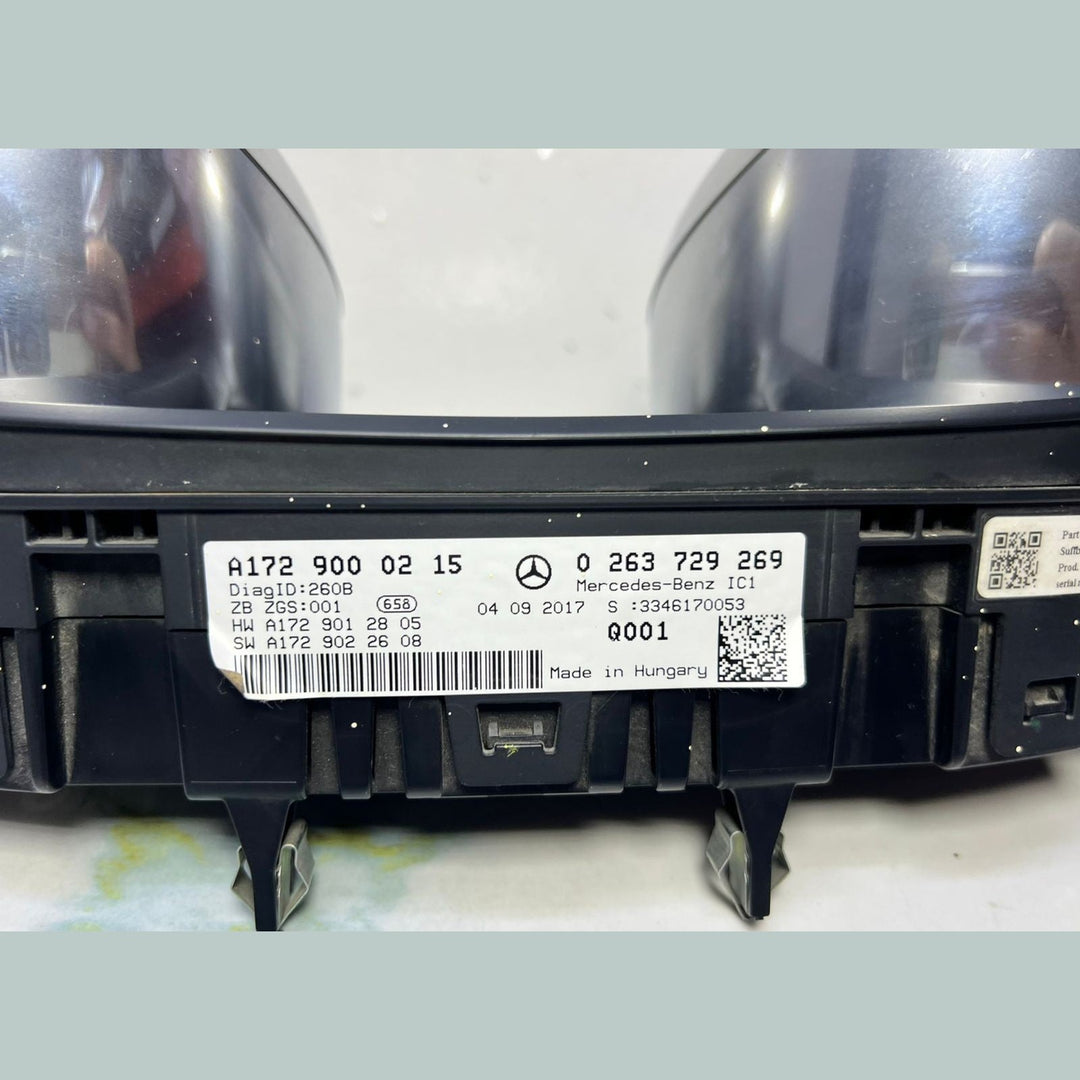 11-18 Mercedes-Benz W172 SLK AMG Instrument Cluster Speedometer A172 9000215 OEM