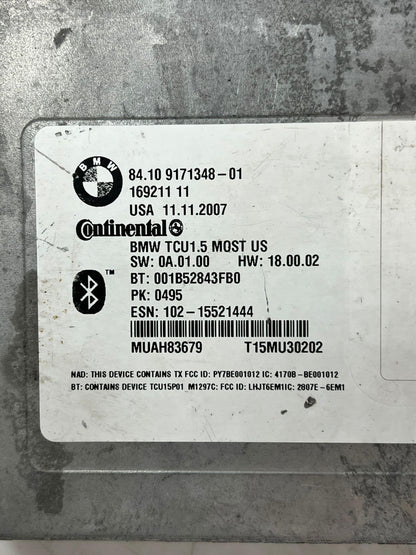 2007-2011 BMW 328i E90, E92 M3 Bluetooth Telematics Control Module 9171348 OEM