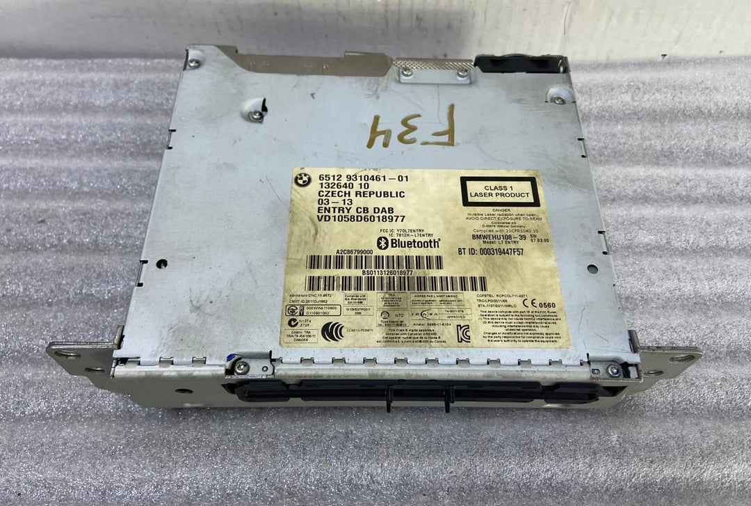 OEM BMW 1 3 SERIES F20 F21 F30 F31 F34 RADIO CD PLAYER HEAD UNIT 9310461