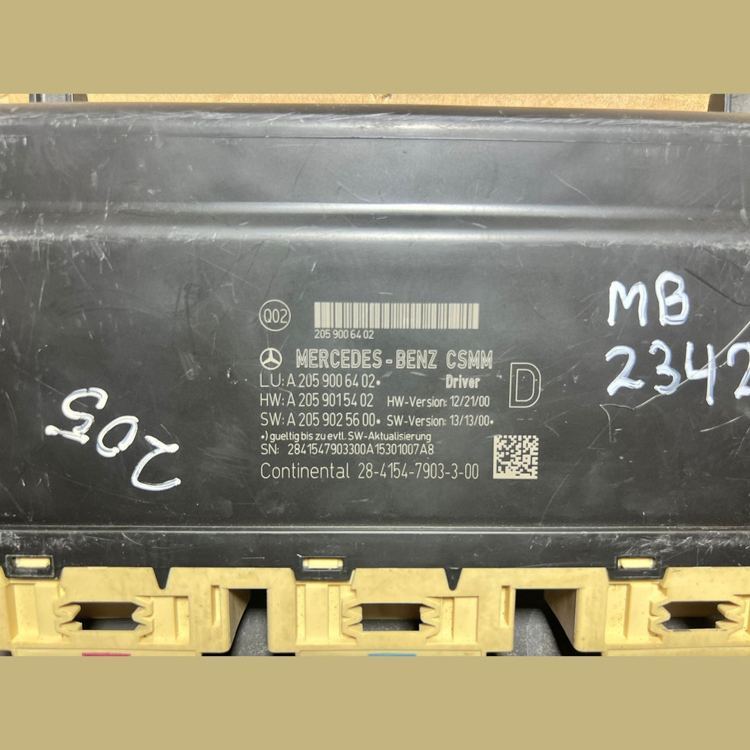 Mercedes W205 C-Class Front Driver Seat Control Module A205 9006402 OEM LHD