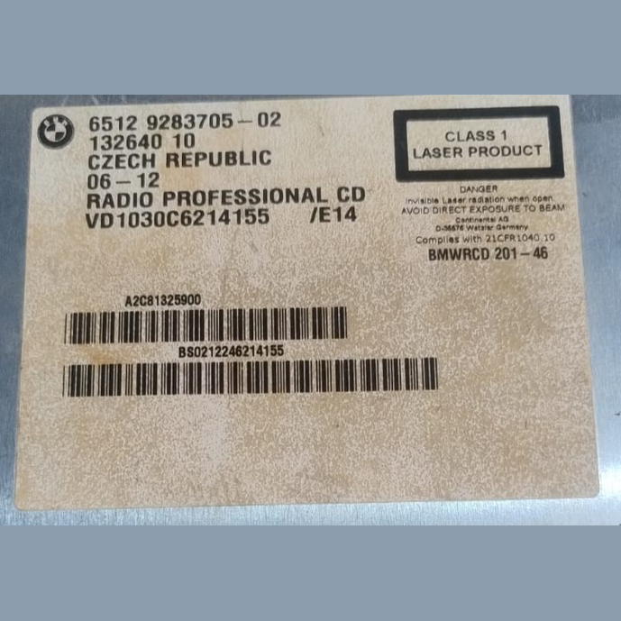 BMW X1 E84 MUSIC RADIO CD PLAYER HEAD UNIT -  9283705