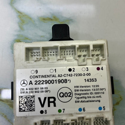 Mercedes-Benz Door Control Module A 2229001908 W222 S-Class and C-Class