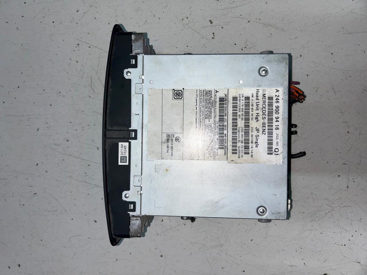 2016 Mercedes-Benz CLA180 Control Unit Complete A2469009416