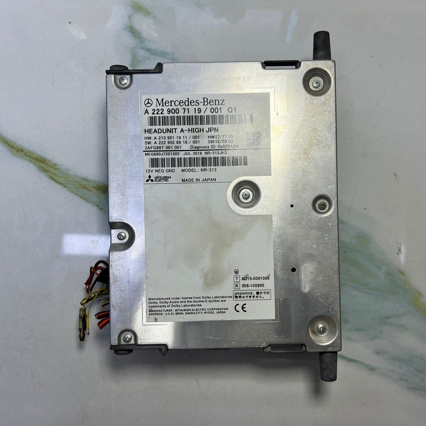 2017-2021 Mercedes-Benz AMG GT Control Unit Complete A2229007119 S-Class W222,