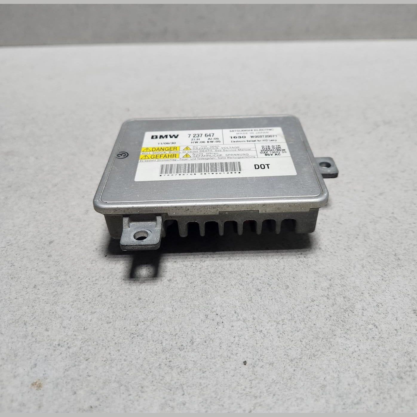2010-2015 BMW X1 Xenon Headlight Control Ballast 7237647 E90 F10 F11 F01 F07 X1 