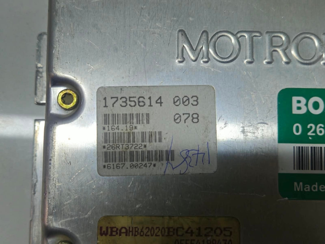 1735614-90-95 BMW 525i 520i E34 Sedan M50 Automatic Engine Control Unit ECU DME