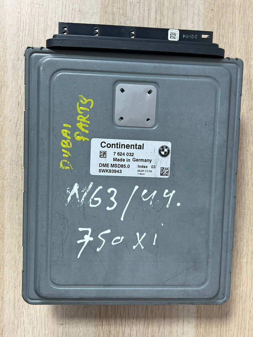 BMW 5 Series F10 550i N63 Engine Control Unit ECU Engine Control Unit 7624032
