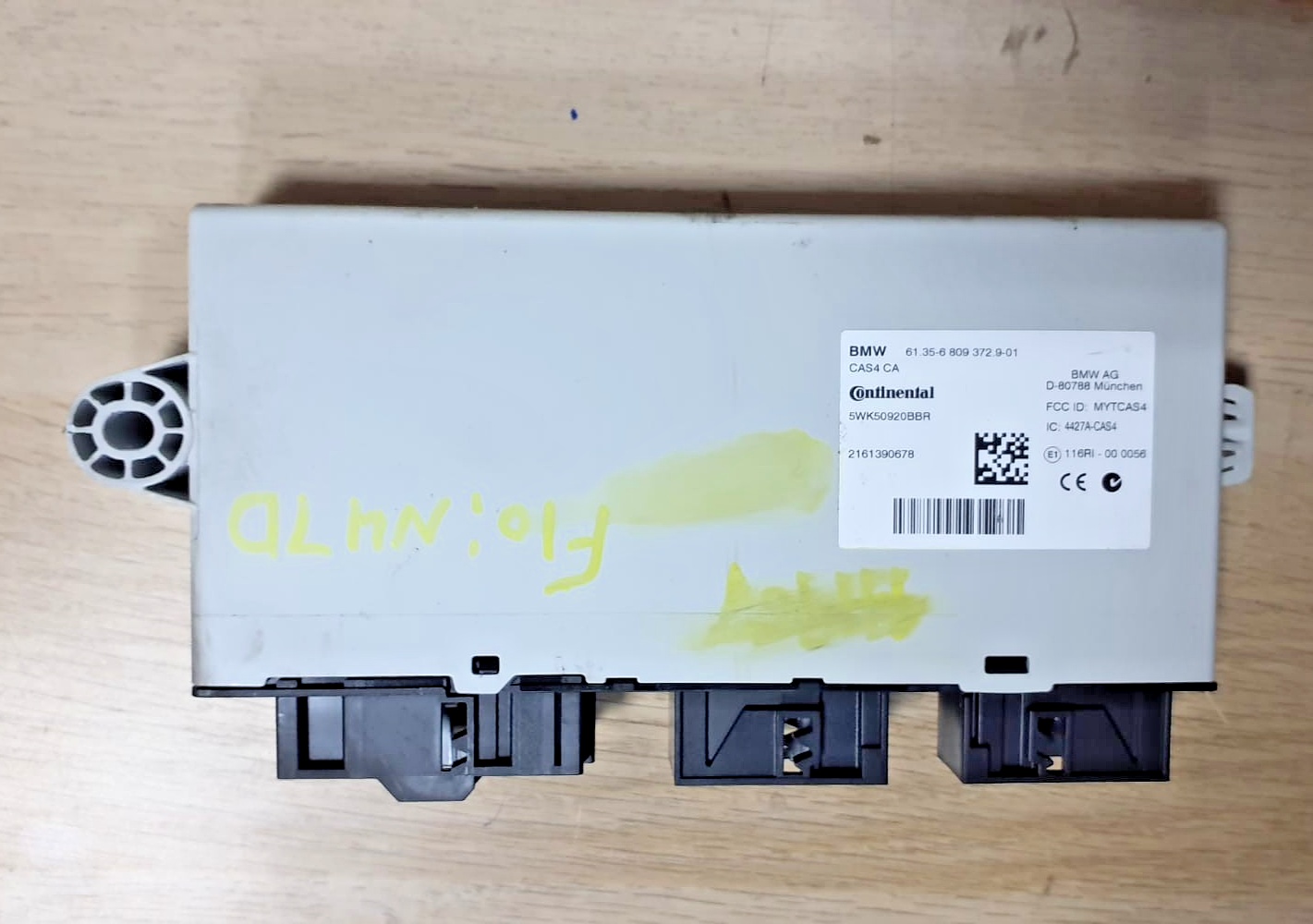 BMW F10 N47D Diesel Engine Control ECU CAS4 6809372 Set with 2 Keys OEM 8586534