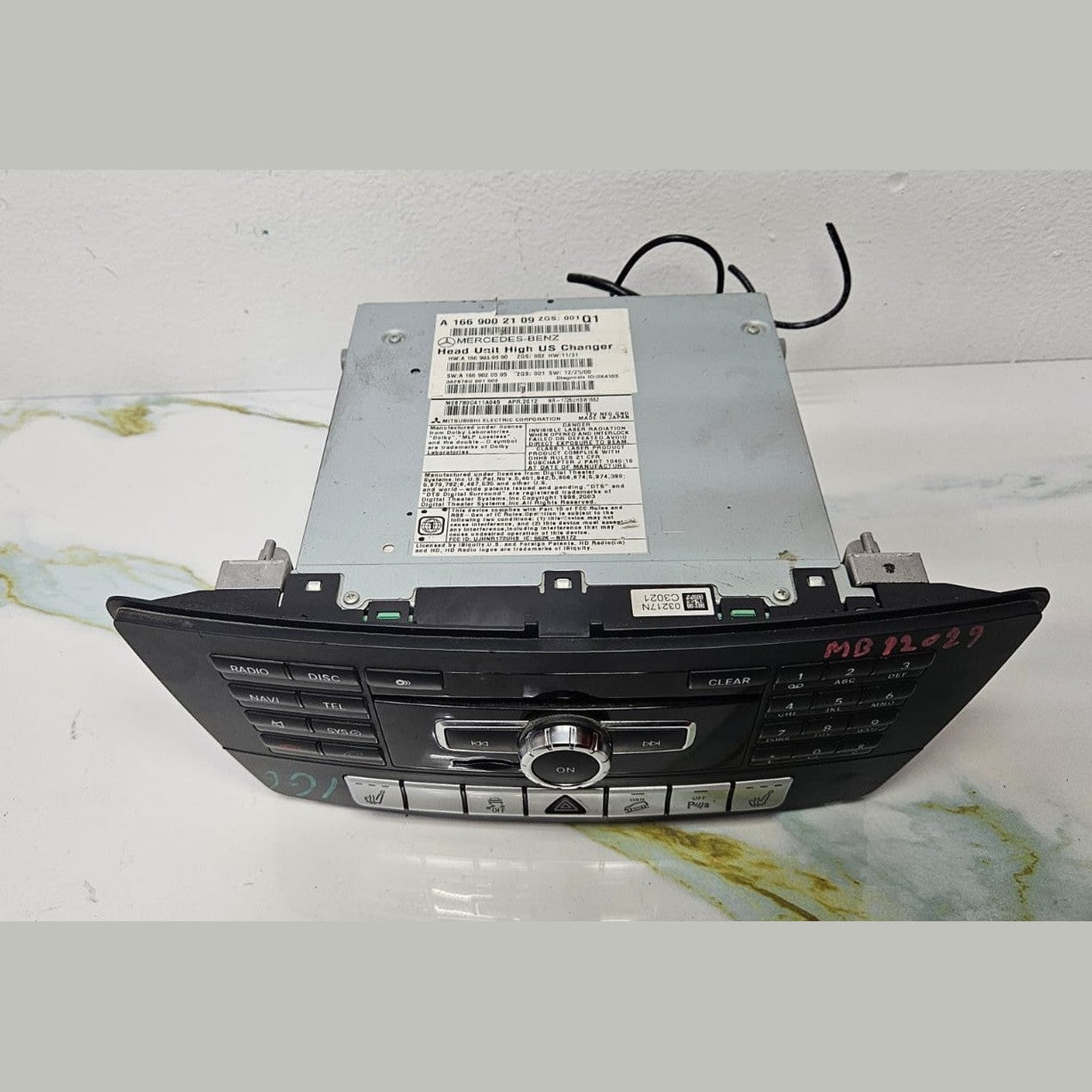 13-16 Mercedes-Benz W166 ML GLE Radio Audio Head Unit CD Player A166 9002109 OEM