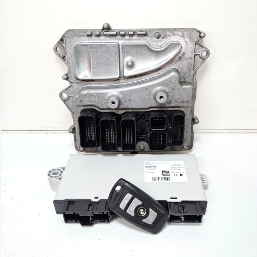 7629420-2011-2012 BMW X3 535i GT N55 Engine Control Module ECU DME Key Set