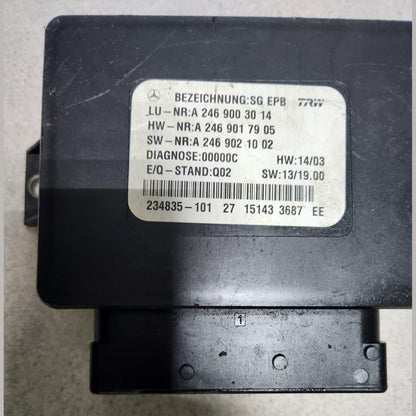 Benz Parking Brake Control Module A2469003014 A-Class and B-Class models W176 