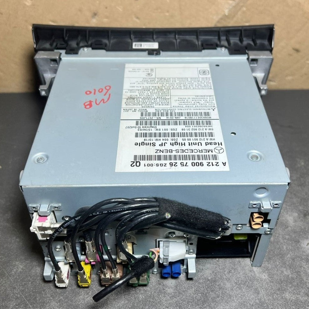 2012–2014 Mercedes-Benz W212 E-Class Head Unit CD Player A212 9007526 OEM