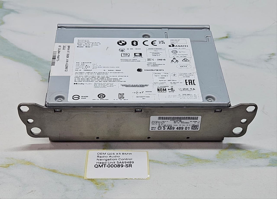 OEM G05 X5 BMW Radio Audio Navigation Control Head Unit 5A69489