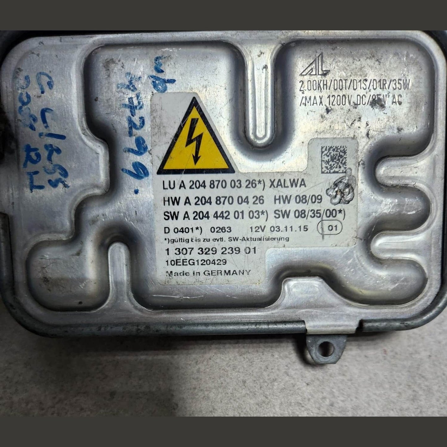 2008-2011 Mercedes-Benz C300 Xenon Hid Headlight Ballast A2048700326