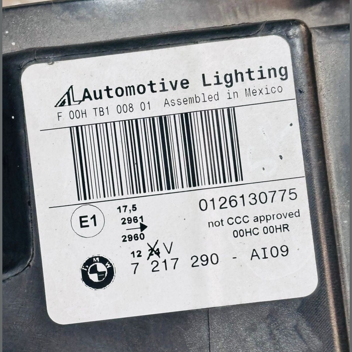 Bmw X3 F25 2012 NONE XENON E1 Headlight Headlamp RHS- 7217290
