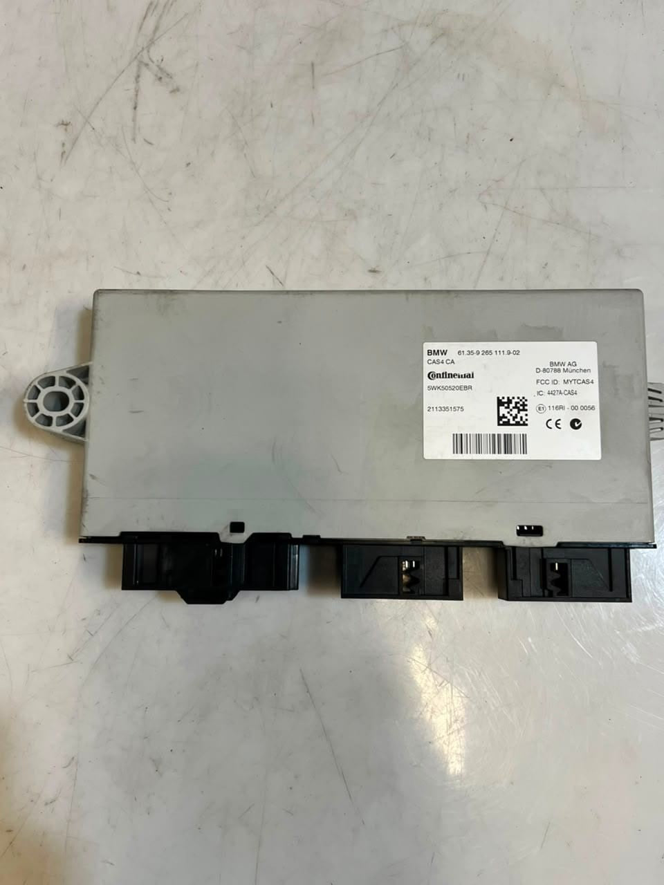 2012 BMW 5' F10 N55 Active Hybrid 5 Engine Control Unit ECU SET DME+CAS4 7639025