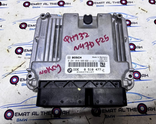 BMW N47 F25 X3 ENGINE CONTROL UNIT ECU ONLY DDE 8518477 BOSCH OEM