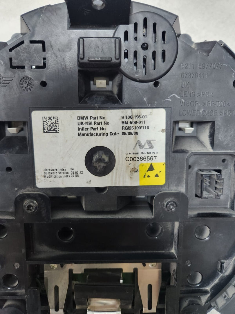 2007-2014 Mini Cooper Instrument Cluster 9136195