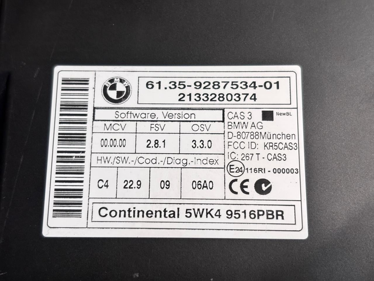 BMW X1 E84 N20 B20A DME ECU Set 8617569 With Key Engine Control Module OEM