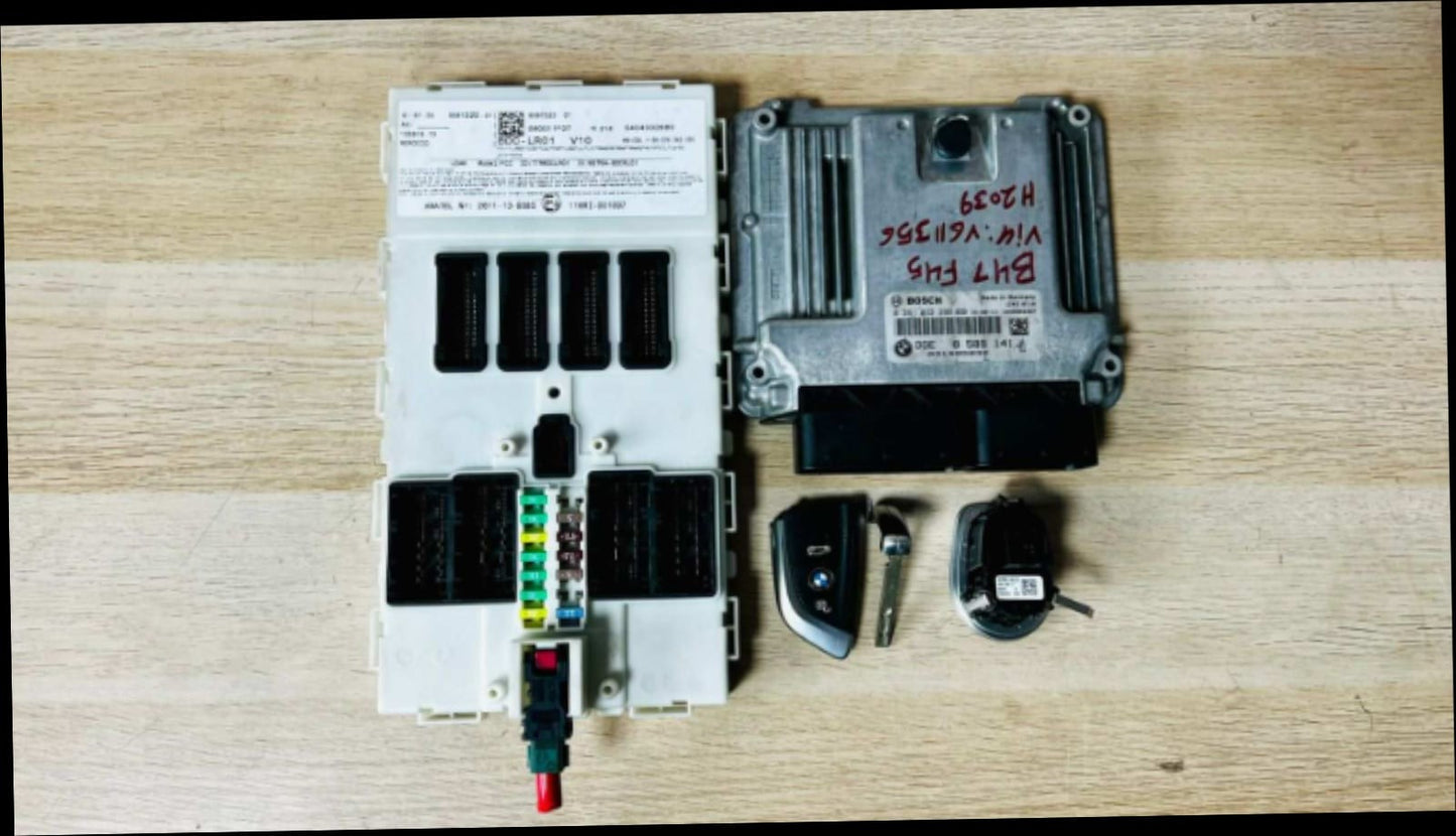 BMW B47 F45 DDE KIT WITH KEY, BDC Engine Control Unit 8589141 