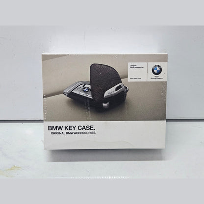 Genuine BMW F40 G20 G30 Leather Key Case With Stainless Steel Clip 82292408819