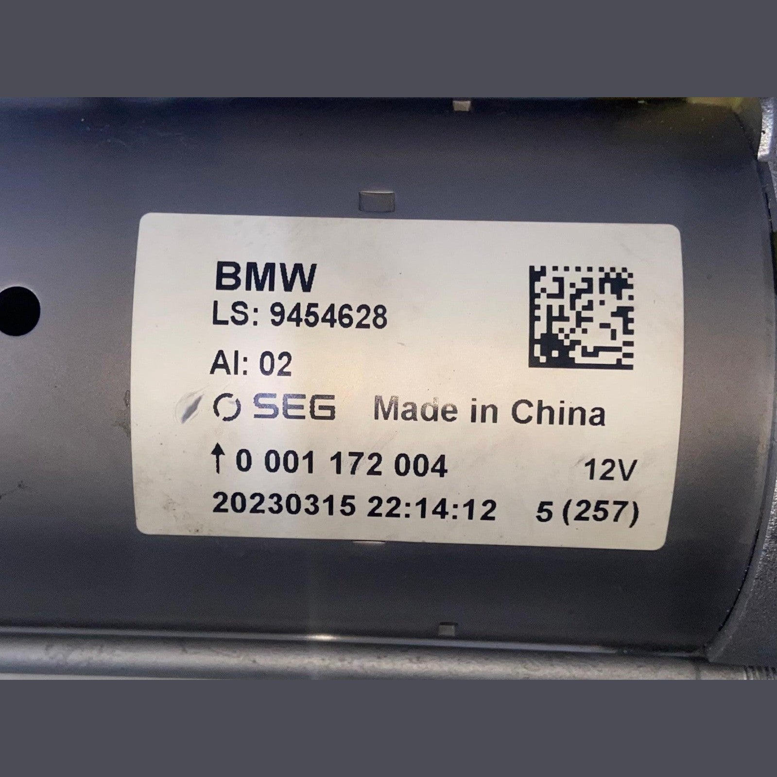 OEM BMW B58B30P 2023 TO 2025 X5 G05 40I ENGINE MOTOR STARTER MOTOR 9454628 20 km