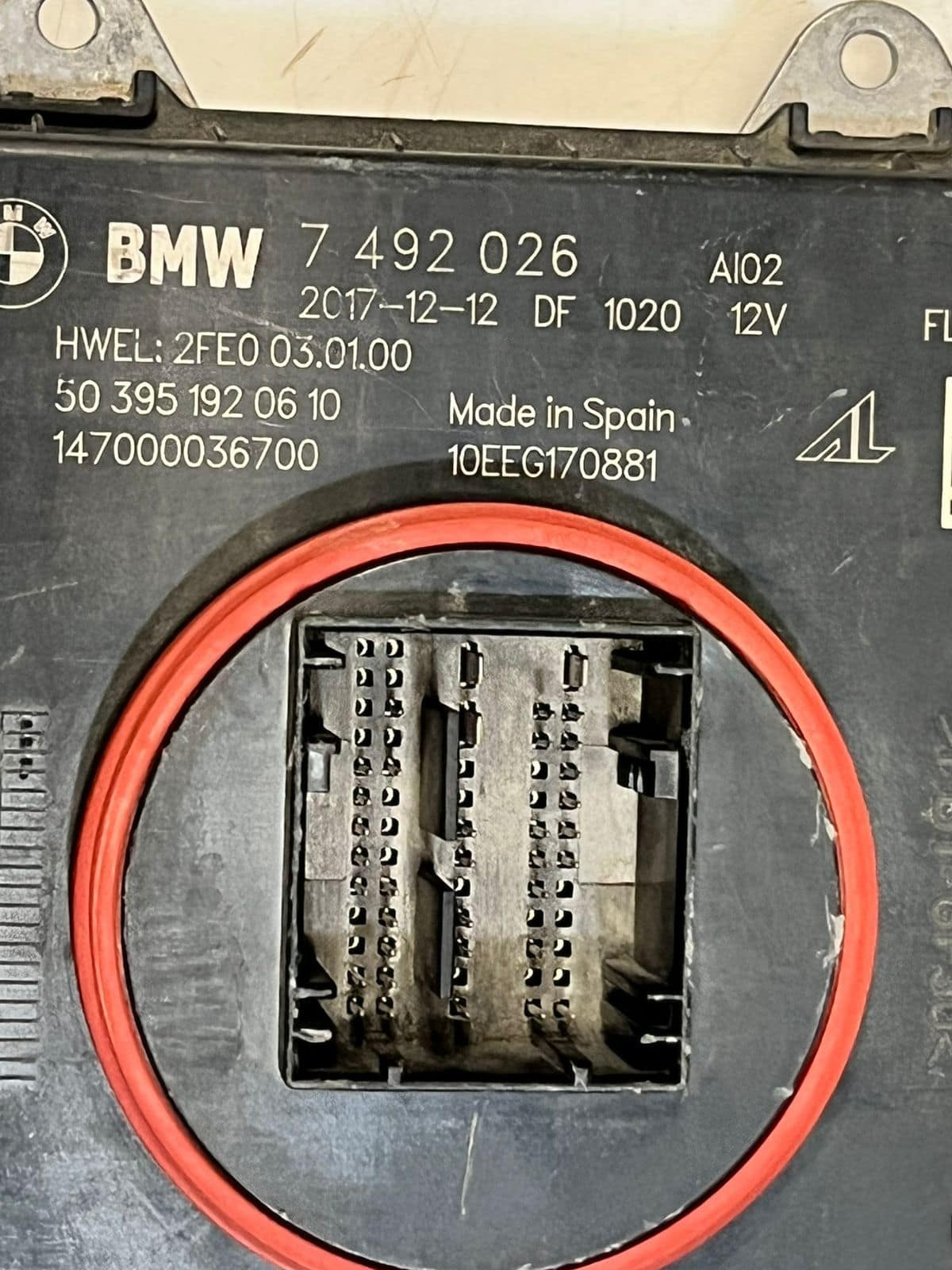 BMW F20 F39 F32 Led Headlight Control Module Left Or Right Adaptive Led 7492026