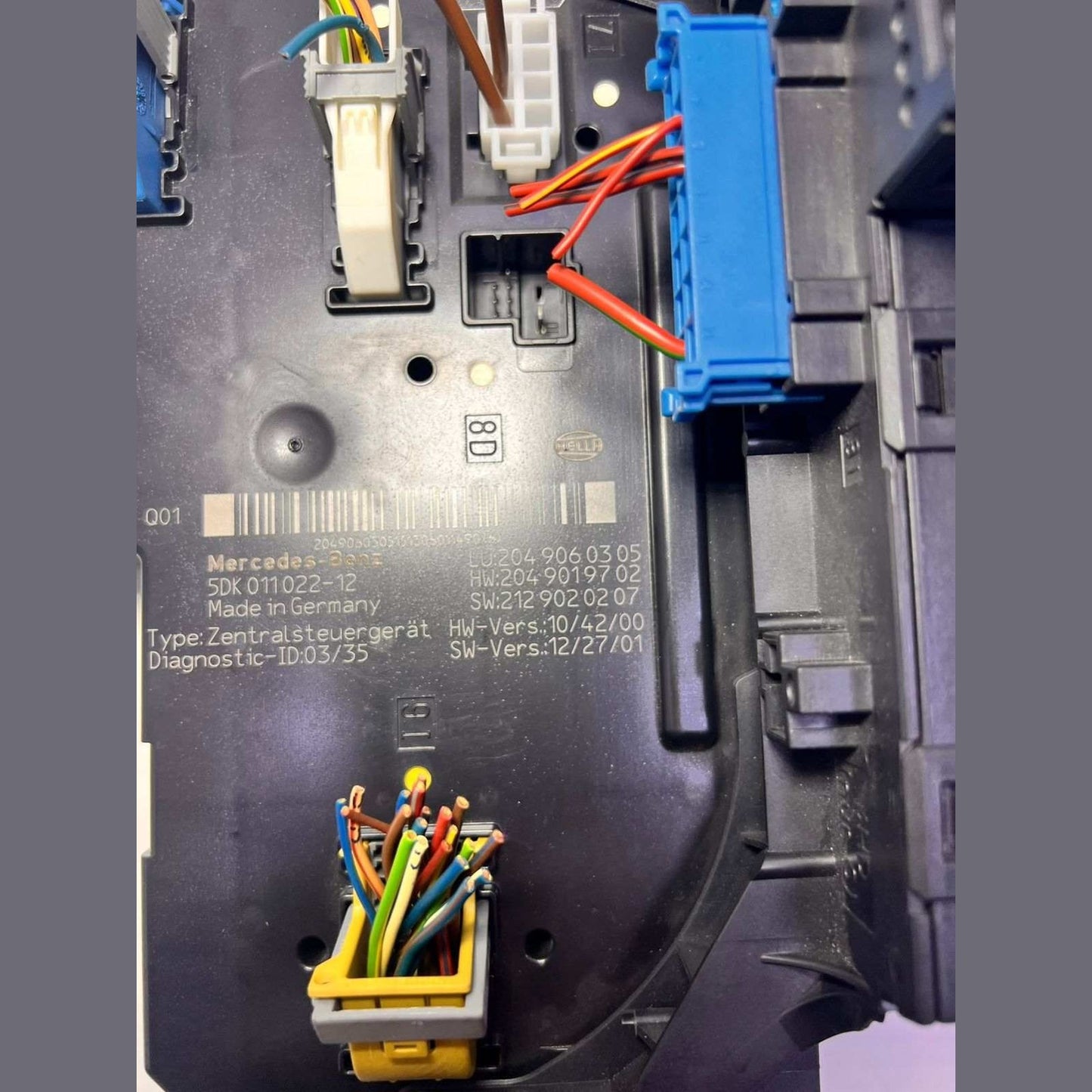 2010-2014 Mercedes-Benz C250 Rear Sam Control Unit Fuse Box 204 9060305 W204 C-C