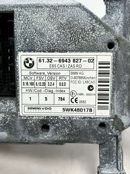 06-07 BMW N62 E66 550i E65 Engine Control Module ECU SET DME+CAS/ZAS RD 7566706