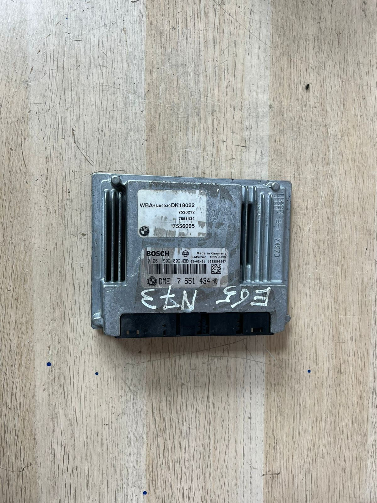BMW E65 N73 ECU Engine Control Unit DME BOSCH 0261S02002