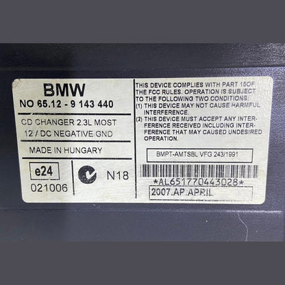OEM BMW E65 E66 E67 7 SERIES CD CHANGER 9143440